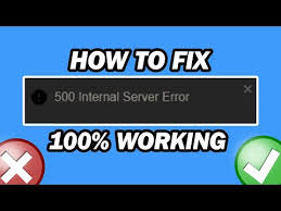 how to fix 500 internal server error