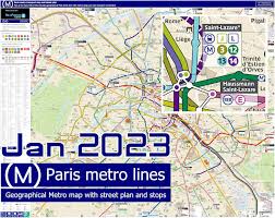 paris metro maps and individual metro