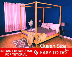 Bed Plan Queen Bed Project Canopy Bed