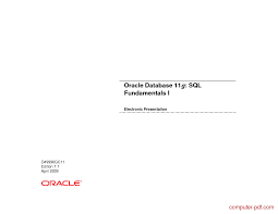 Step by step instruction how to download and install the odbc drivers for oracle 11g release 2. Oracle Database 11g Sql Fundamentals Oracle Database Sql Fundamental