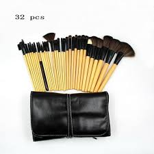 whole pro cosmetic bamboo brush set