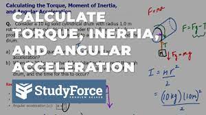 calculating the torque moment of