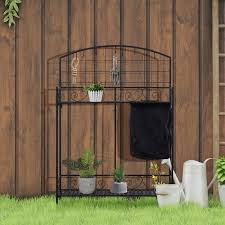 Outsunny Outdoor Metal Potting Bench