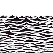 Ocean Waves Stencil