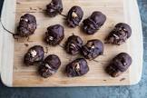 dates stuffed with hazelnuts and chocolate