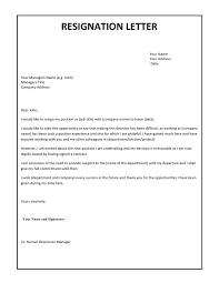 resignation letter template in word and