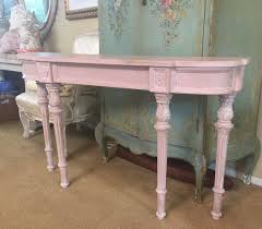 Vintage French Country Demilune Console