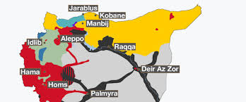 Physical map of syrian arab republic showing major cities, terrain, national parks, rivers, and surrounding countries with international borders and outline maps. Can Trump End The War In Syria Foreign Policy