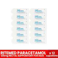 ritemed paracetamol 125mg rectal