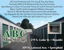 abc mini storage springfield units