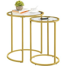Round Nesting Side Tables End Table