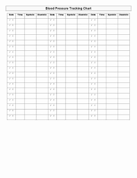 Blank Blood Pressure Tracking Chart Lovely Daily Blood
