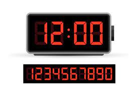 Digital Clock Number Set Time Icon