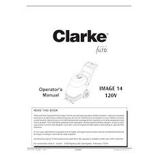 manual clarke image 14 carpet extractor