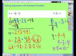 solving one step equations with