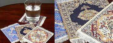 oriental rug coasters handcrafted in