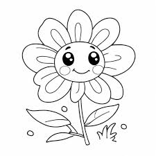 cartoon flowers drawing how to draw