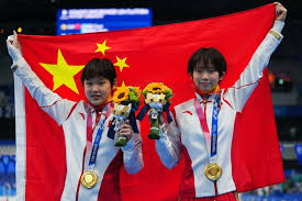 China won 32 golds and ranked 2nd at the 2004 summer olympics at athens, greece. China Win Hat Trick Of Tokyo Olympics Diving Golds