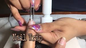 how to nail wrap fibergl nails