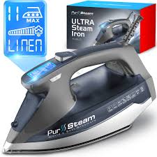 steam iron with digital lcd screen