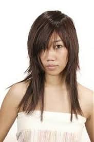 The short haircuts is very popular in asian. Asian Long Layered Haircut With Long Side Bangs Pics