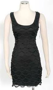 Guess Black Cocktail Sheath Dress Size 0 Tiered Crochet Womens New 729391872941 Ebay