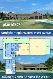 plan 41847 barndominium style house