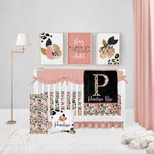 Baby Girl Crib Bedding Set Leopard Crib
