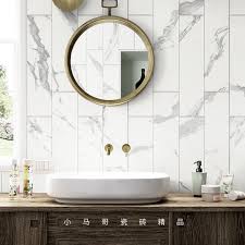If it's white marble, paint the. Usd 44 84 Jazz White Marble Tile Floor Tiles Bathroom Wall Brick Kitchen Living Room Background Wall Non Slip Floor Brick 600 Wholesale From China Online Shopping Buy Asian Products Online From
