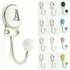 Ceramic Coat Hat Hooks Coloured