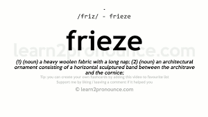unciation of frieze definition of