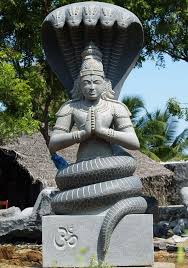 large patanjali statue namaste mudra 93