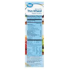 great value reduced fat thin wheat baked snack ers 8 5 oz walmart