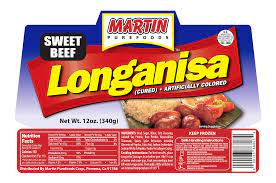 sweet beef longanisa 12 oz martin