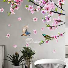 Decorative Flower Wall Stickers Bird