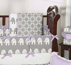 purple and grey crib bedding sets
