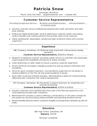 The benefits of a resume summary statement. Customer Service Representative Resume Sample Monster Com
