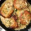 This recipe for thin sliced pork chops has a basic seasoning, are pan seared and are topped with an easy pan sauce. 1