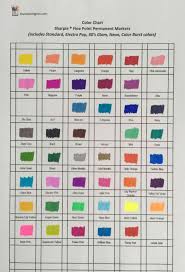 Sharpie Fine Point Markers Color Chart Sharpie Colors