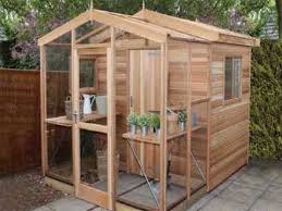 half shed and half greenhouse