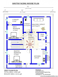 36x40 South Facing House Plan According