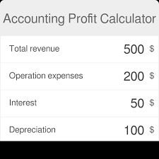 Accounting Profit Calculator