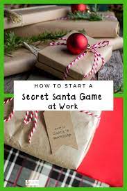 how to do a secret santa draw at work