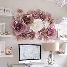 Paper Flowers Wall Decoration Large