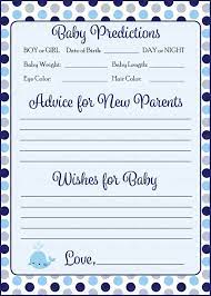Today i have made these 9 adorable free printable words of wisdom cards for baby shower. Prediction Advice Baby Shower Activity Whale Baby Shower Theme For Baby Boy Navy Gray Celebrate Life Crafts