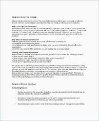 Summary Section On Resume 38 Resume Objective For Any Job