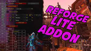 Reforging Your Gear Perfectly Tutorial - ReforgeLite Addon ( World of  Warcraft ) - YouTube