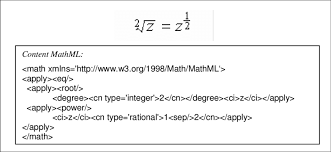 an example of content mathml encoding
