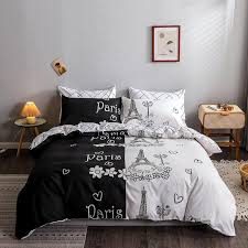 From traditional wood beds and modern, upholstered headboards to nightstands, dressers, chests and mirrors, find the perfect pieces for a stunning bedroom. Buy Deals For Less King Size Duvet Cover Bedding Set Of 6 Pieces Paris Design Online Shop Home Garden On Carrefour Uae