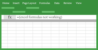 10 Reasons For Excel Formulas Not